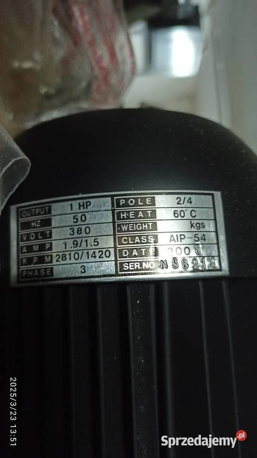 silnik elektryczny 075kW do mechanizmu posuwu Kłodawa