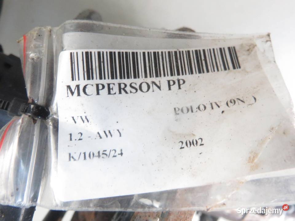 MCPERSON PRAWY PRZEDNI VW POLO IV 12 6Q0413031BM Amortyzatory