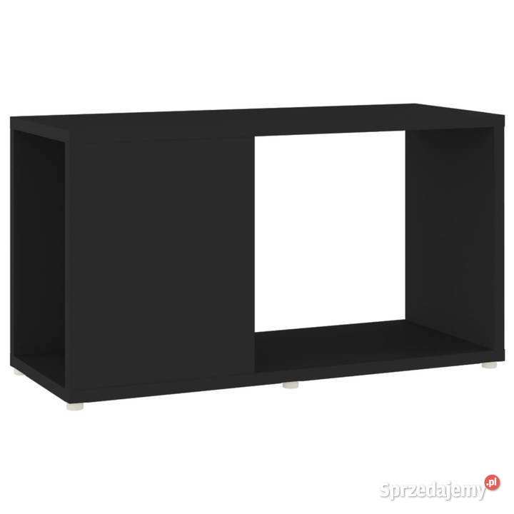 Szafka pod TV czarna 60x24x32 materiał RTV Warszawa