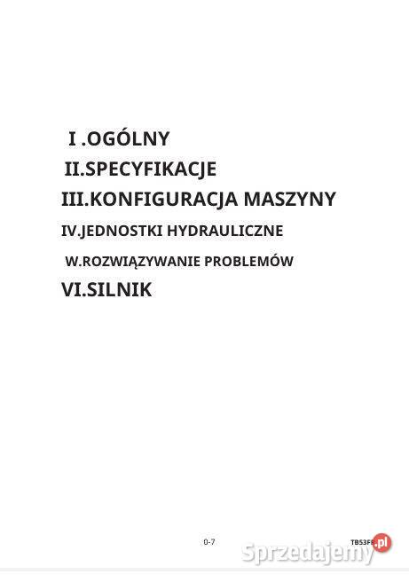 Takeuchi TB53FR instrukcja napraw Kielce