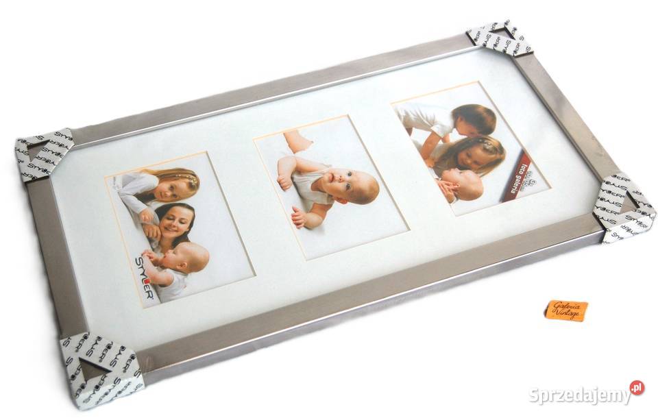 Ramka metalowa stalowa na 3 zdjęcia 10 x 15 Lublin