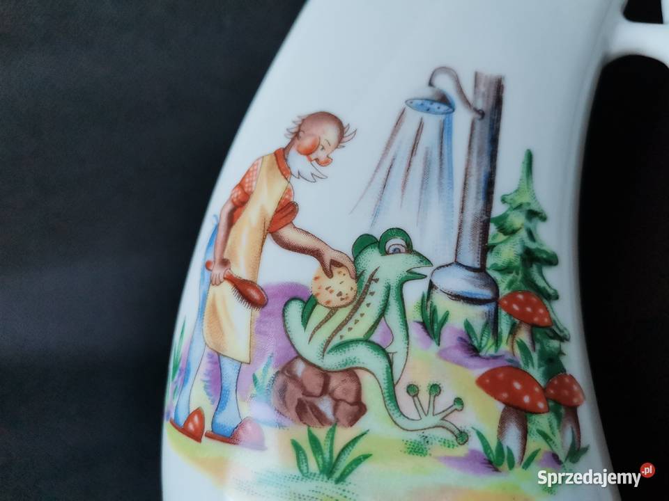 Stara unikatowa pijałka kubek porcelana śląskie Katowice