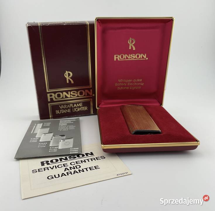 Ronson WhisperQuiet Gold FULL SET Klasa Mint Antyki, Sztuka, Kolekcje Kraków