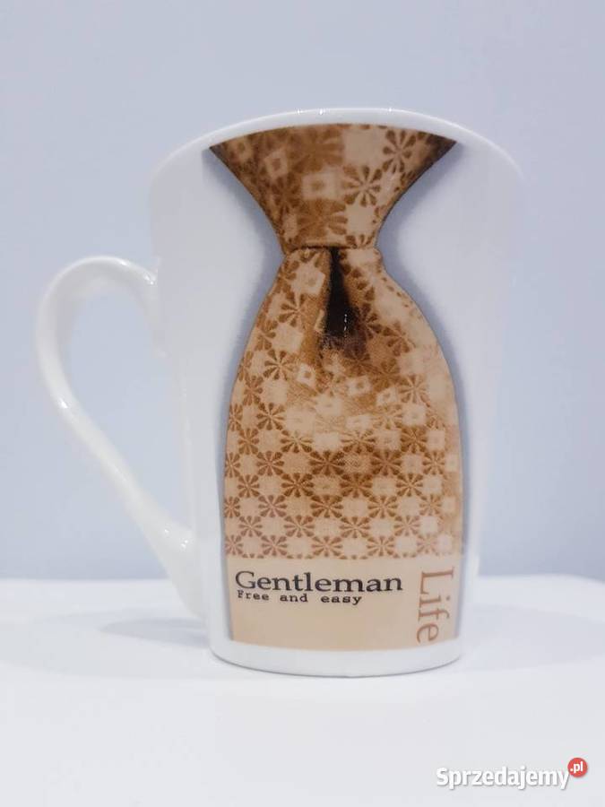 Porcelanowy męski kubek biały Dąbrowa Górnicza sprzedam