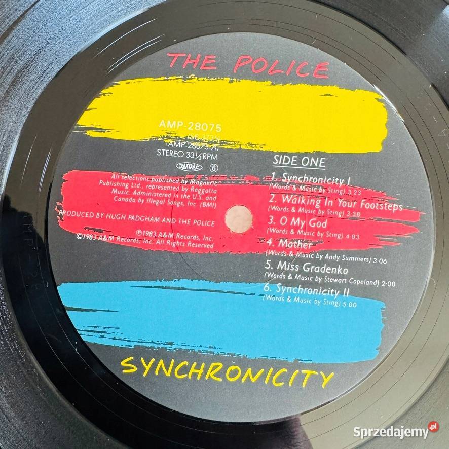 The Police Synchronicity EXEX Japan Obi LP 1983 płyta winylowa Muzyka Łódź