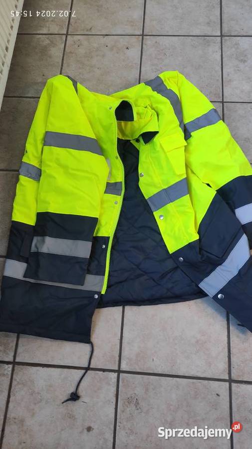 KURTKA ROBOCZA OCIEPLANA OSTRZEGAWCZA