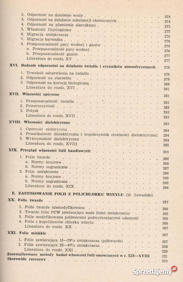 Folie z polichlorku winylu zbiorowa pod red Z Ro Oświęcim