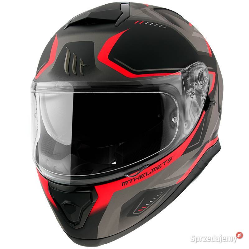 KASK THUNDER 3 SV Mat Turbine Red 2 Szybka Tęcza Mrągowo