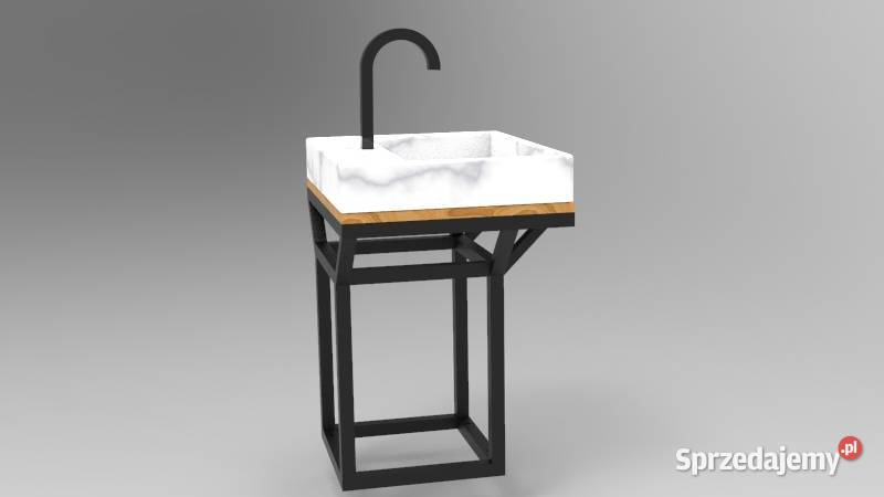 Stelaż pod umywalkę nablatową wiszący Jeżowe