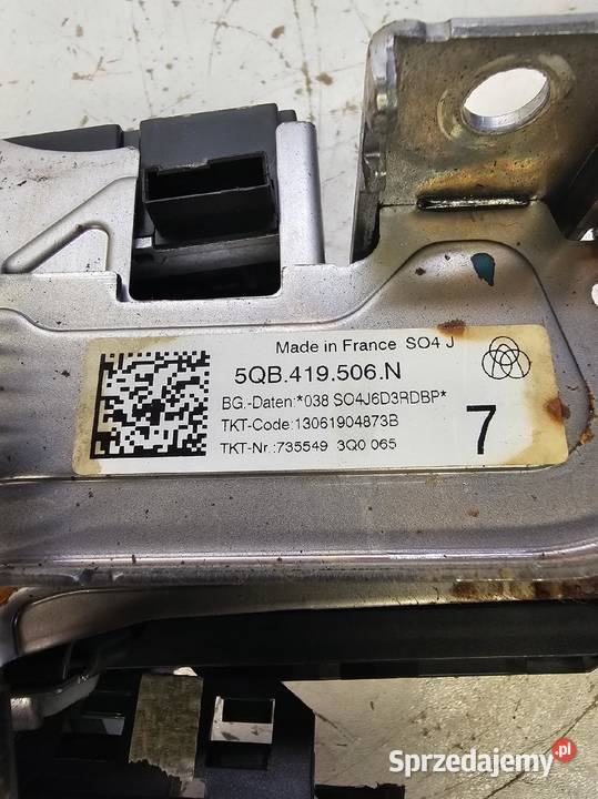 SZTYCA KOLUMNA KIEROWNICZA AUDI Q3 F3 5QB419506N Przekładnie kierownicze Przystajń sprzedam