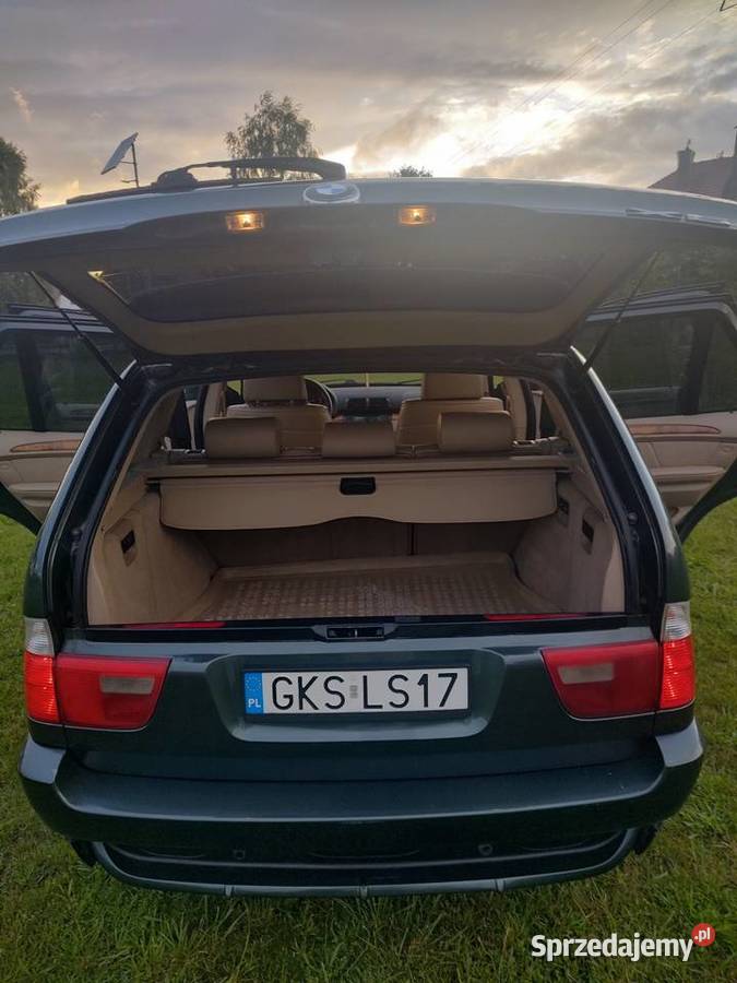 BMW X5 E53 bezwypadkowy 30 218 4x4 hak pomorskie Kościerzyna sprzedam