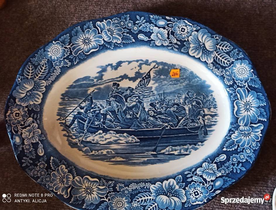 Patera owalna Półmisek Historic Colonial pomorskie Gdańsk