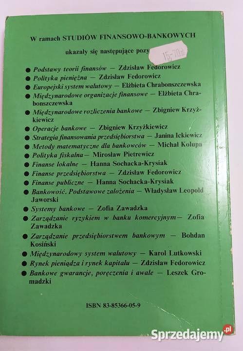 BANKOWOŚĆ Podstawowe założenia Władysław Leopold podlaskie Hajnówka