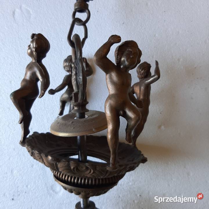 Żyrandol mosiężny zabytkowy śląskie sprzedam