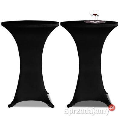 vidaXL Pokrowce na stół barowy 60 czarne Warszawa