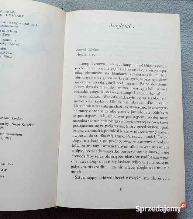 Johanna Lindsey głosem serca Świat Książki 1997 Koźminek