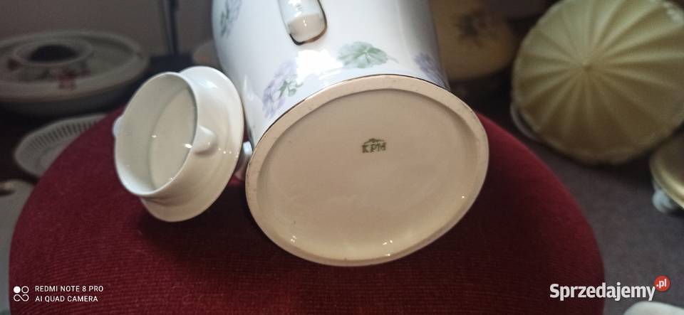 Dzbanek KPM Germany Hortensja Syg z lat 19041927 Antyki, Sztuka, Kolekcje pomorskie Gdańsk