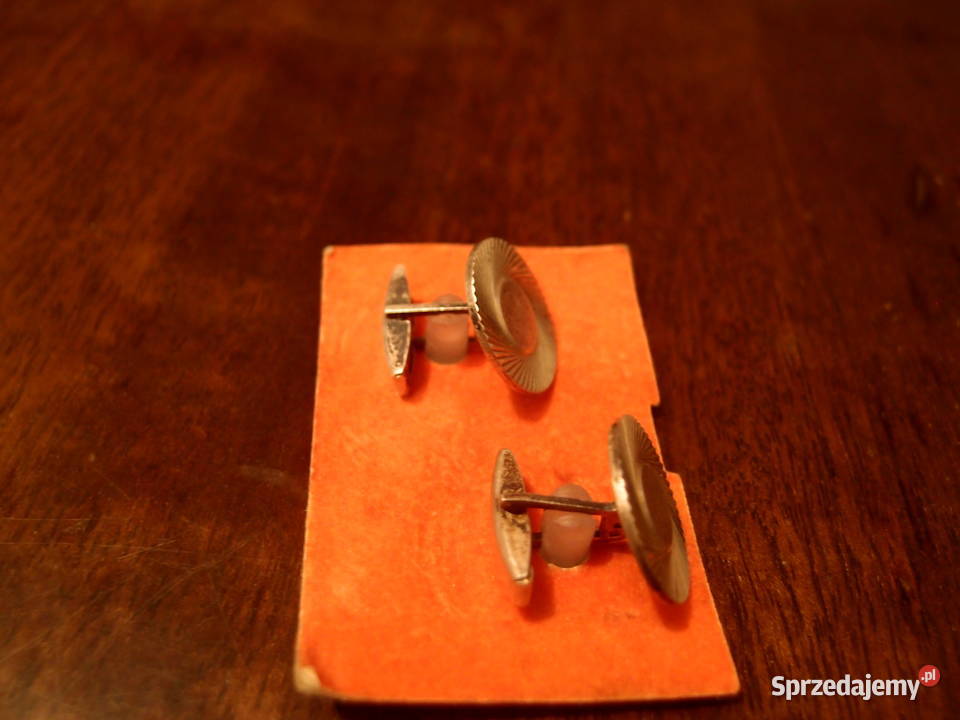 z dawnych lat srebrne spinki do mankietów Łódź