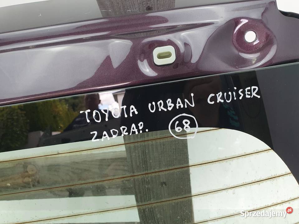 TYLNA KLAPA Toyota Urban Cruiser 20082014 tylnia osobowe Klapy bagażnika Chełm