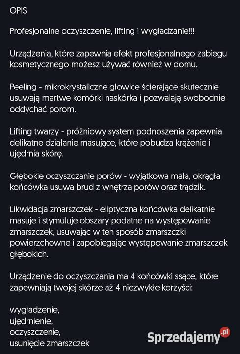 Depilator do usuwania wągrów pory inne nowy Urządzenia dolnośląskie Wrocław