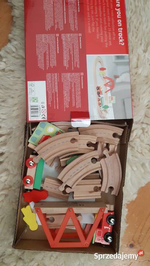 OKAZJA NOWA DREWNIANA KOLEJKA zabawka dziecka Końskie