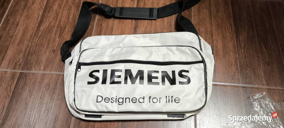 Siemens Torba nowa na ramię czarna biała 40x27 Gliwice