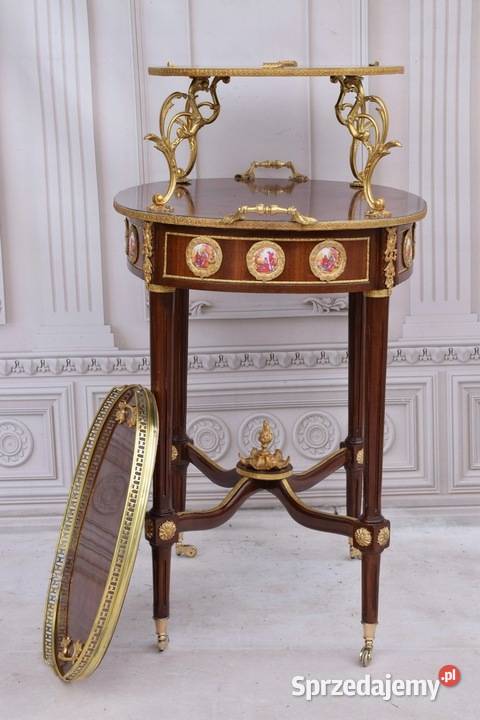 Barokowy Barek na Kołach Stolik Piętrowy Kraków