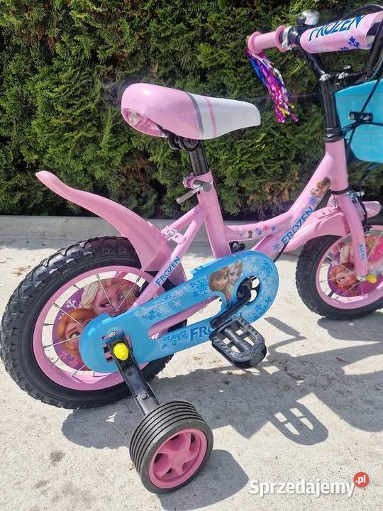 Rowerek 12 elza różowy fioletowy stalowa Rowerki Szczecin