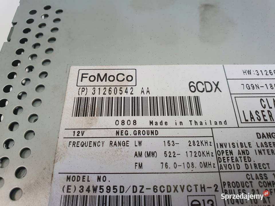 Volvo V70 III S80 II RADIO CD radioodtwarzacz