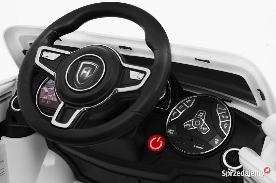 Autko TurboS na akumulator dzieci Biały auto świętokrzyskie Łopuszno