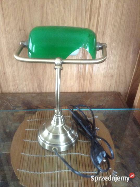 Lampka bankierska odcienie zieleni opolskie Opole sprzedam