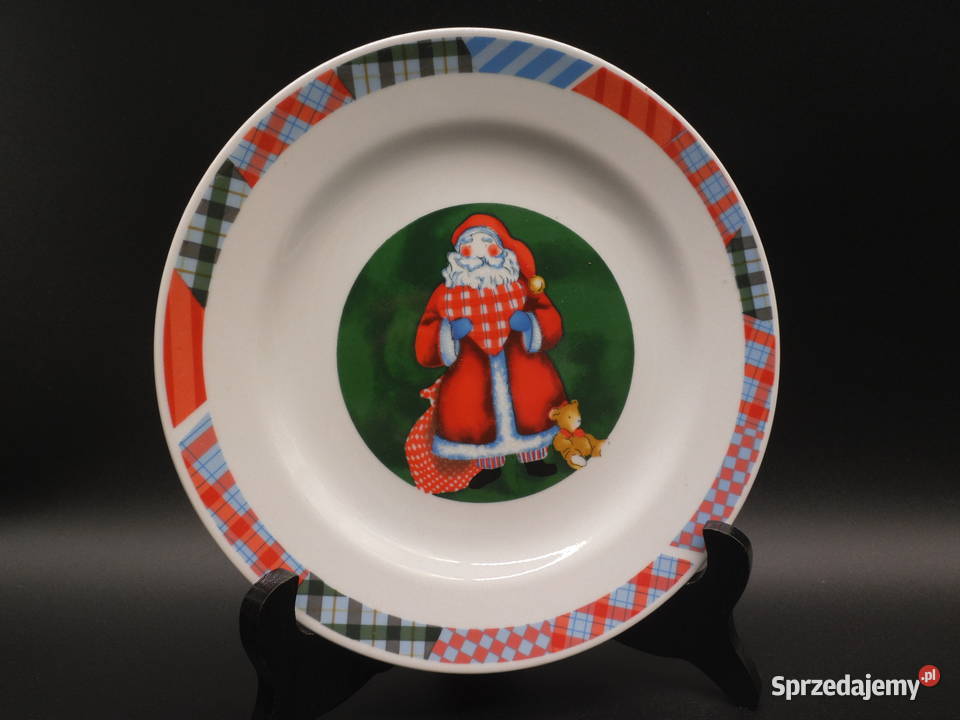 Talerz Porcelanowy z kolekcji bożonarodzeniowej Raszków