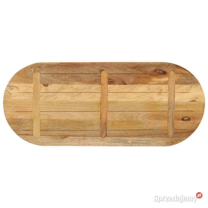 Blat stołu 110x40x25 owalny surowe drewno mango Blaty mazowieckie Warszawa