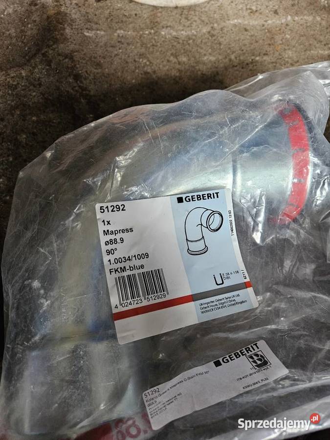 Kształtki geberit Ujście