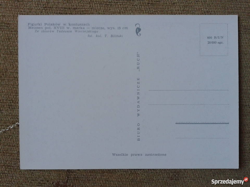 FIGURKI POLAKÓW W KONTUSZACH MEISSEN POŁOWA Piszczac