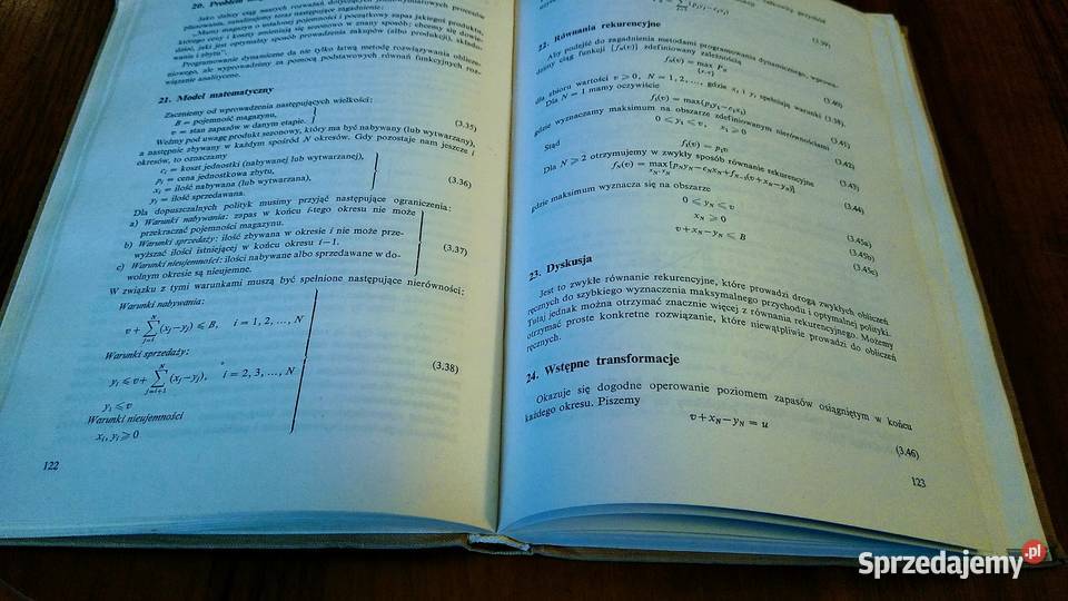 Programowanie dynamiczne zastosowanie Richard E Gdańsk