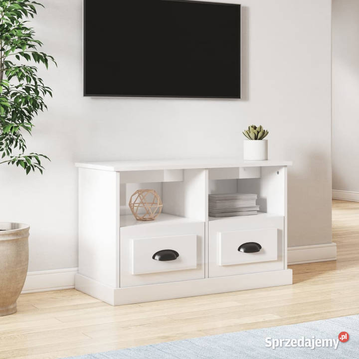 Szafka pod TV biała z połyskiem 80x35x50 Warszawa sprzedam