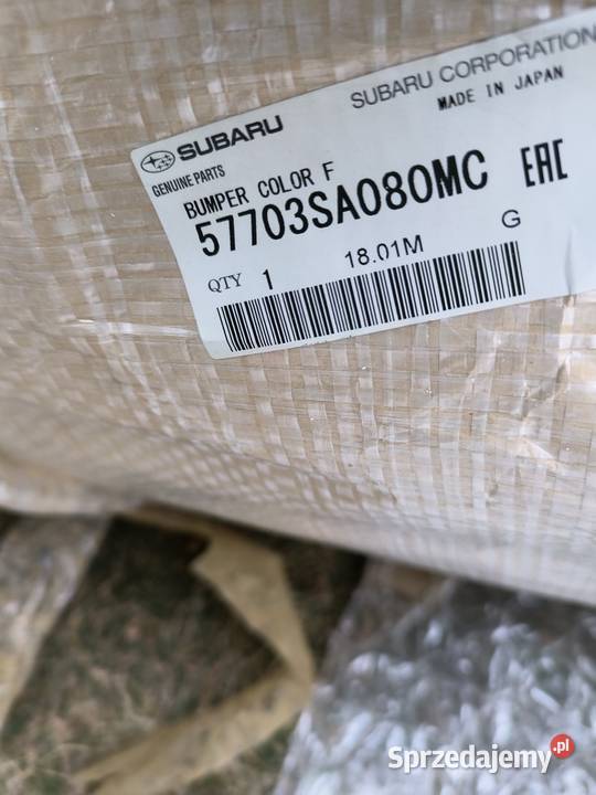 Zderzak przedni Subaru Forester do 2006 czarny