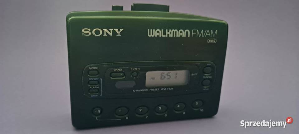 WALKMAN Sony FmAm AVLS wymiana paska Magnetofony małopolskie Kraków sprzedam