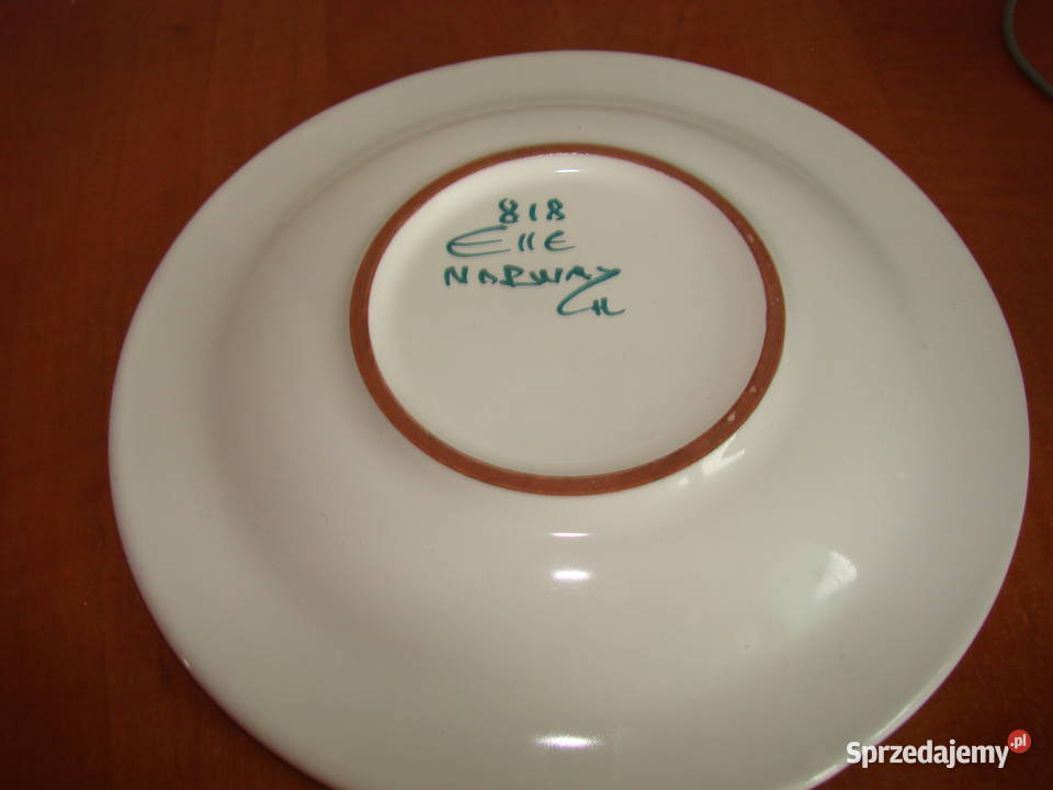 norweski talerz z banderą armatorską Pruszcz Gdański