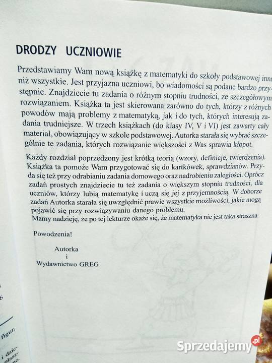 Matematyka korepetycje 4 Antykwariat mazowieckie Warszawa