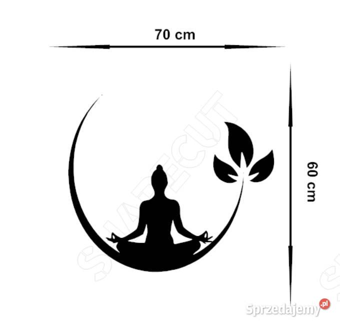 NAKLEJKA NA ŚCIANĘ YOGA1 60 X 70 OZDOBNA Olsztyn sprzedam