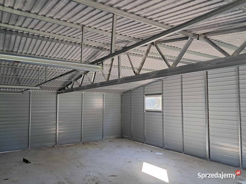 Garaż blaszany 9x6 WZMOCNIONY PROFILAMI