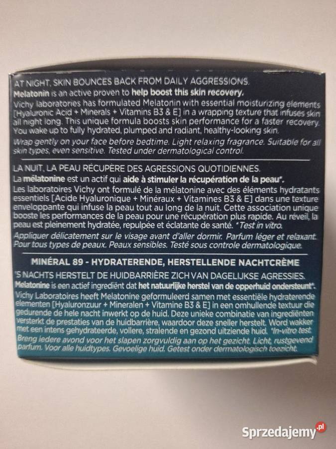Krem do twarzy na noc Vichy Minerał 89 Moisture Kosmetyki małopolskie