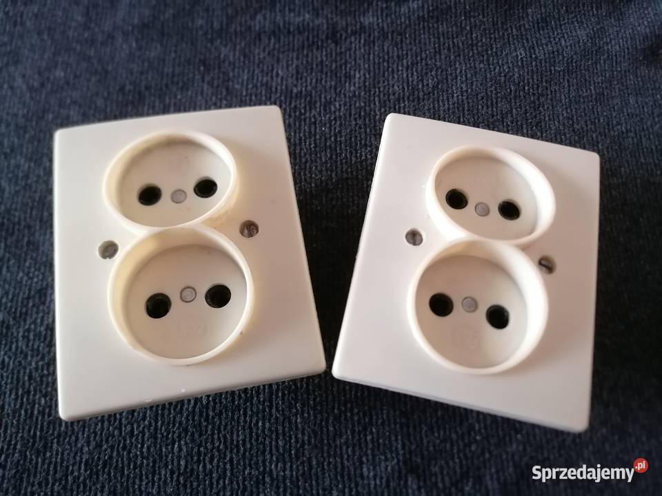 Gniazdko elektryczne podwójne podtynkowe Łódź