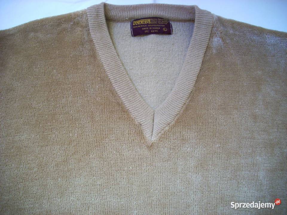 Sweter męski welur Camel L Nowy Sącz