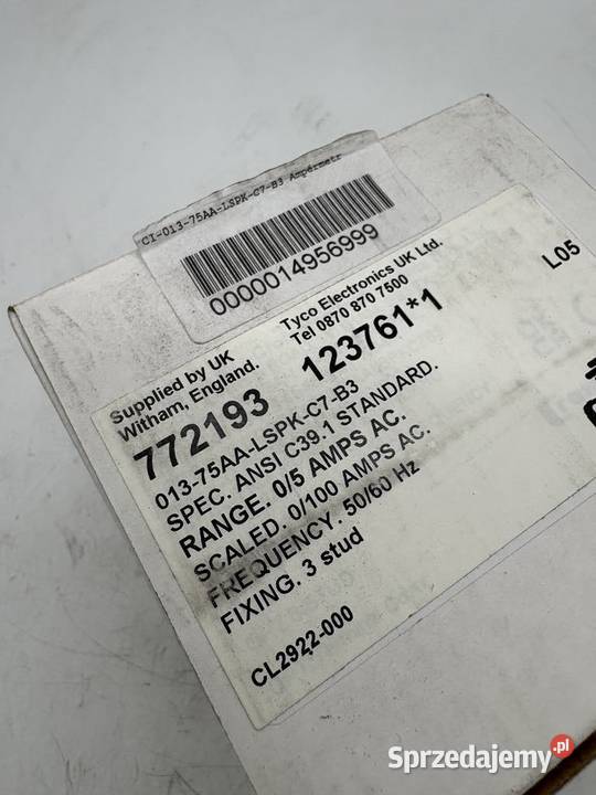 Tyco Electronics 01375AALSPKC7B3 Panel Metter