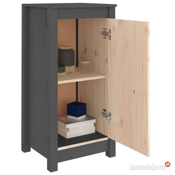 Szafki 2 szare 39x35x80 lite drewno sosnowe Pozostałe Warszawa