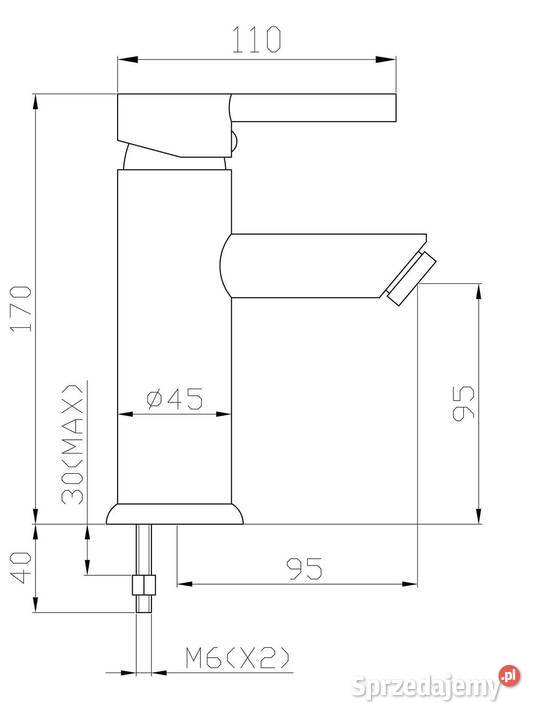 Kran do łazienki bateria umywalkowa stojąca inny kolor łódzkie