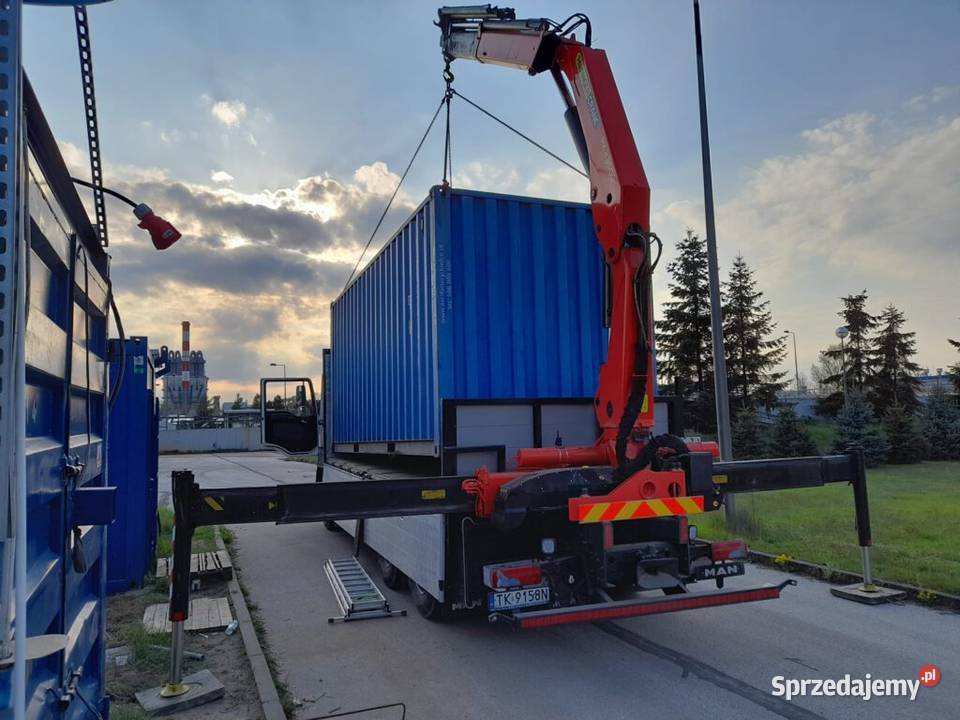 Kontener morski 20HC transport Polska rozładunek Barlinek